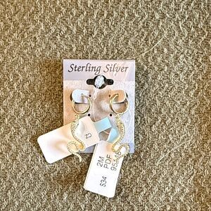 Sterling Silver Serpent Earrings